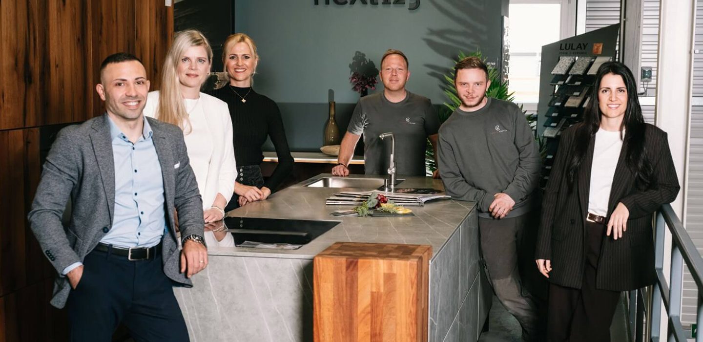 Gruppenbild vom Team von Cuffaro Küchen